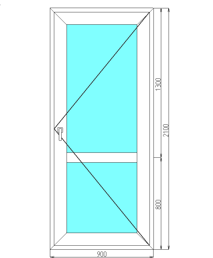Размеры стекла в двери