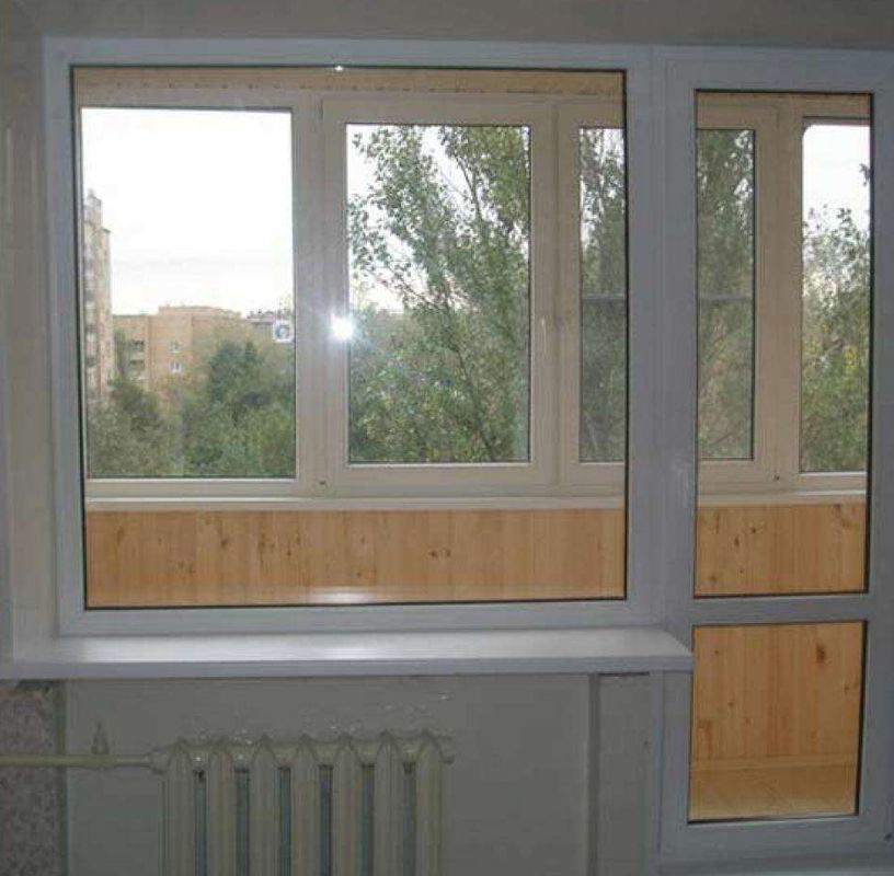 окно с балконной дверью